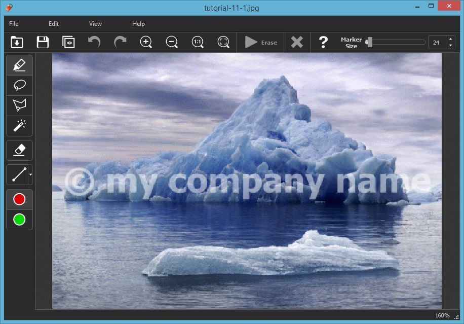 Image store watermark remover